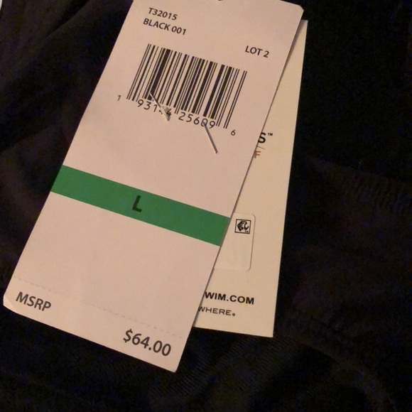 Coco Reef Contours High-Waist Bikini Bottoms T32015 Black L NWT $64 - Picture 3 of 3